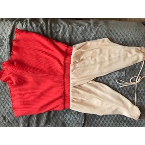 CHARLOTTE RUSSE pink colorway romper